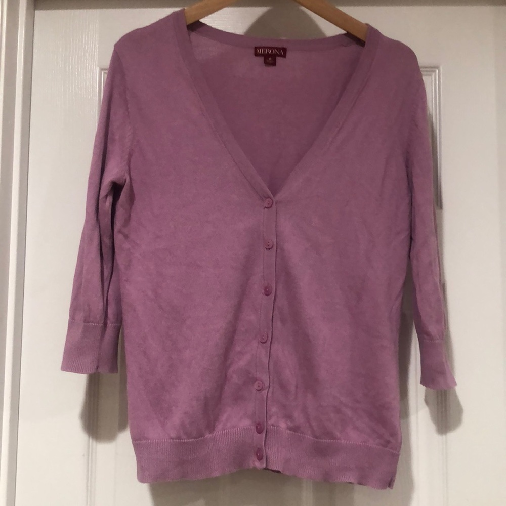Merona V Neck Button Down Cardigan